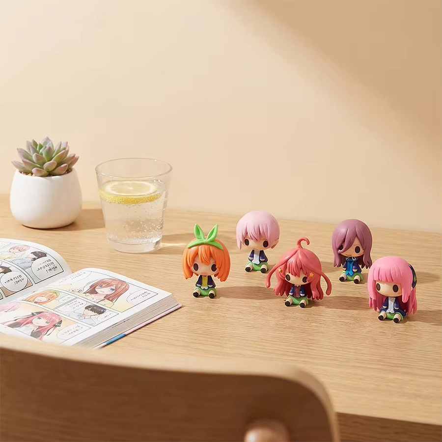 Bandai Die Quintessential Quintuplets, Mini-Anime-Mädchenfigur, 5-teiliges Set - Bild 3