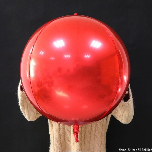 Roter 4D Stereo Aluminiumfolienballon Chose One für Partys und Hochzeiten, 32 Zoll, rund und mit Aufhängung - Bild 1
