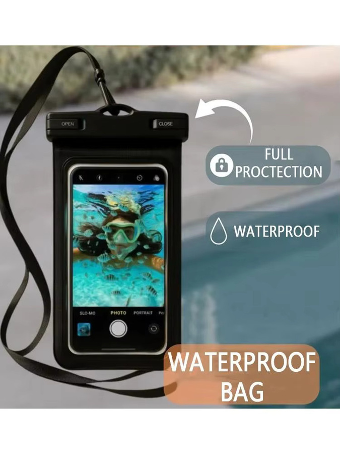 Wasserdichte Schwimmtasche mit Airbag-Funktion als Schutzhülle für iPhone, Samsung und Xiaomi in Schwarz - Bild 6