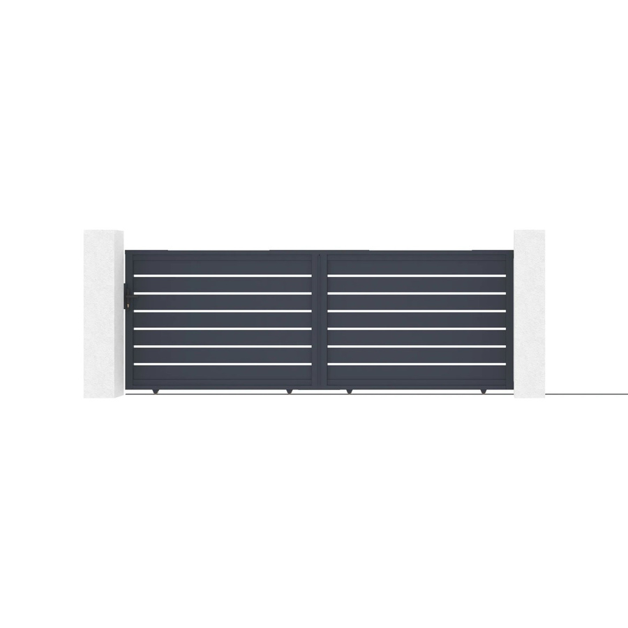 Casanoov Elektrisches Schiebetor Vogel aus Aluminium in Anthrazit mit Schiebetorantrieb Ranger C300, B/H: 400 x 140 cm - Bild 2