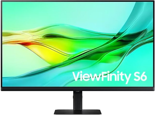 Samsung ViewFinity S6 S32D604UAU LED-Monitor, 81,3 cm (32 Zoll), QHD 2560 x 1440, 100 Hz, IPS-Panel, Schwarz - Bild 1