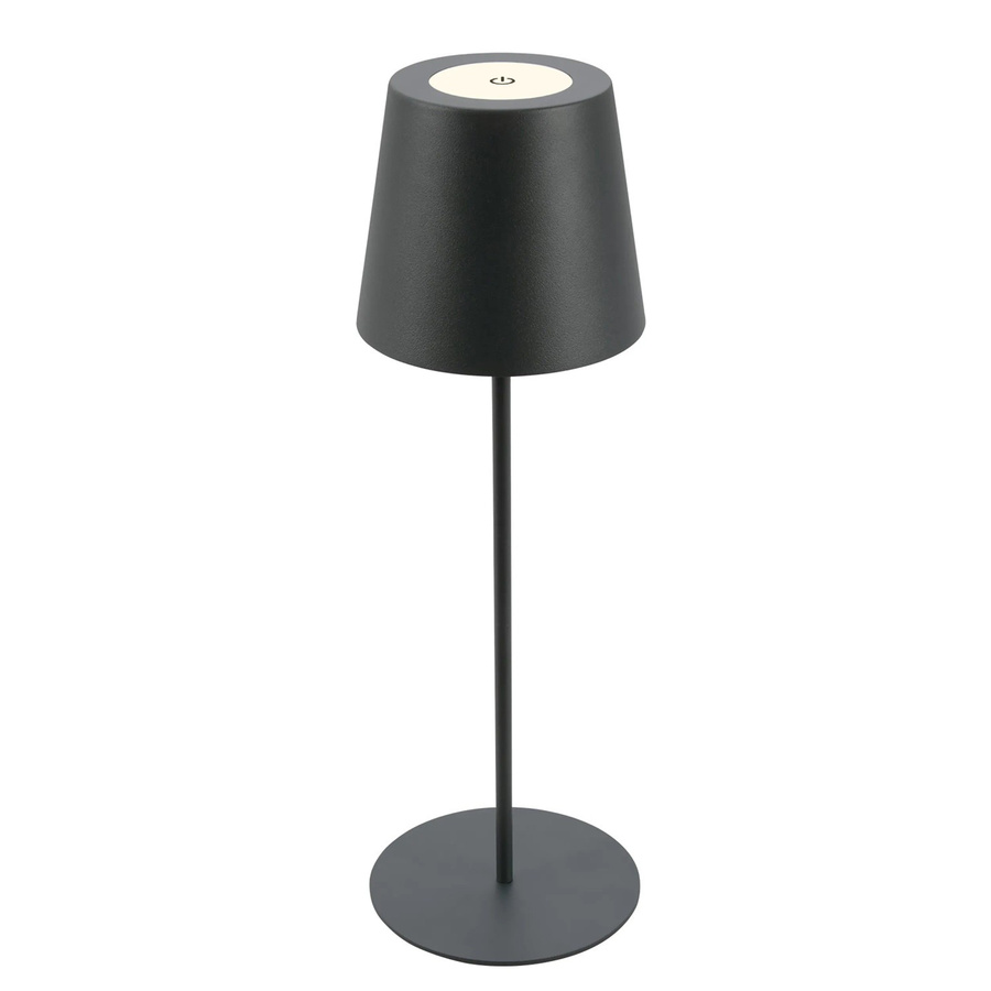 Brilo Akku Tischleuchte Kiki Touch dimmbar LED Anthrazit B/H/T: 12 x 36 x 15 cm - Bild 2