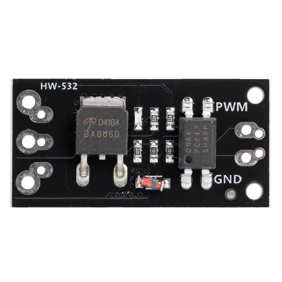 APWIKOGER HW-532A 50A FET Modul D4184 PWM Geschwindigkeitsregelung mit Optokoppler Isolation in Beige - Bild 2