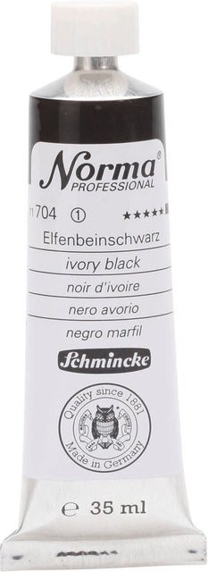 Schmincke Norma Farbe Schwarz 35 ml - Bild 1