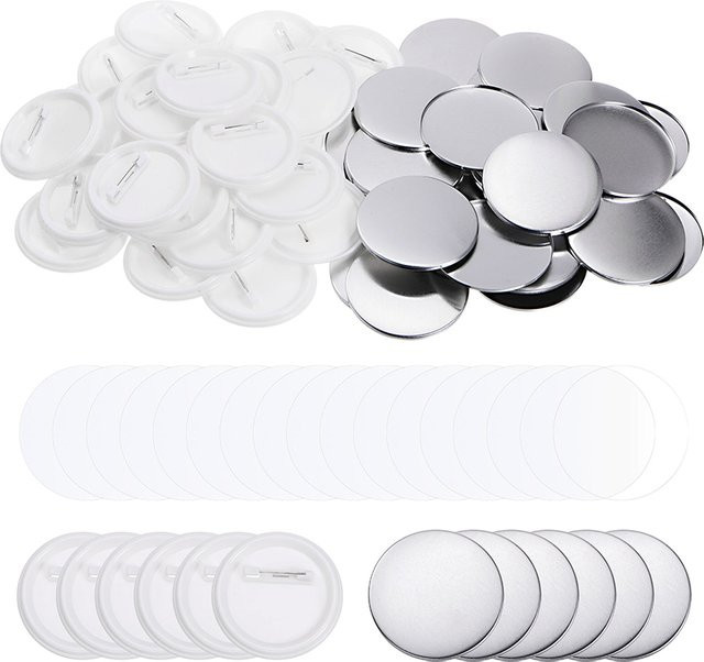 DIY Button Maker Set aus Metall in Silber für die Herstellung von Ansteckpins in den Größen 25mm, 32mm, 37mm, 44mm, 50mm, 58mm und 75mm - Bild 1