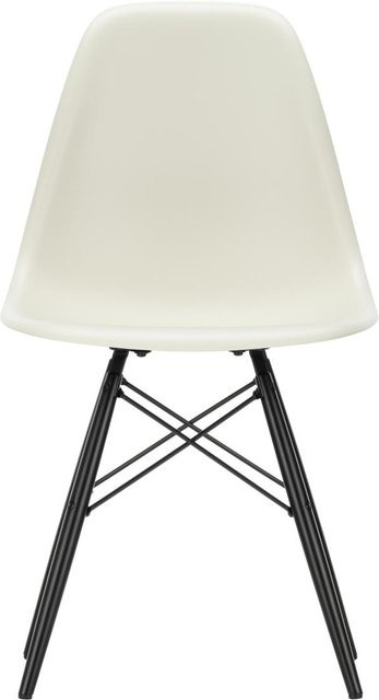 Vitra DSW Eames Plastic Side Chair in Beige aus Kunststoff und Holz mit mattem Finish - Bild 1
