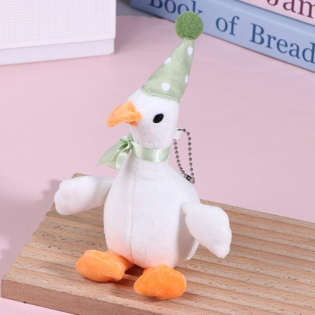 Schlüsselanhänger Gänse Plüsch, Weiß, 20 cm, Kinder und Erwachsene - Bild 1