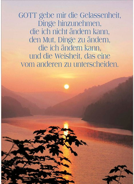 Postkarten Gott gebe mir die Gelassenheit vom Kawohl-Verlag in Multicolor - Bild 1