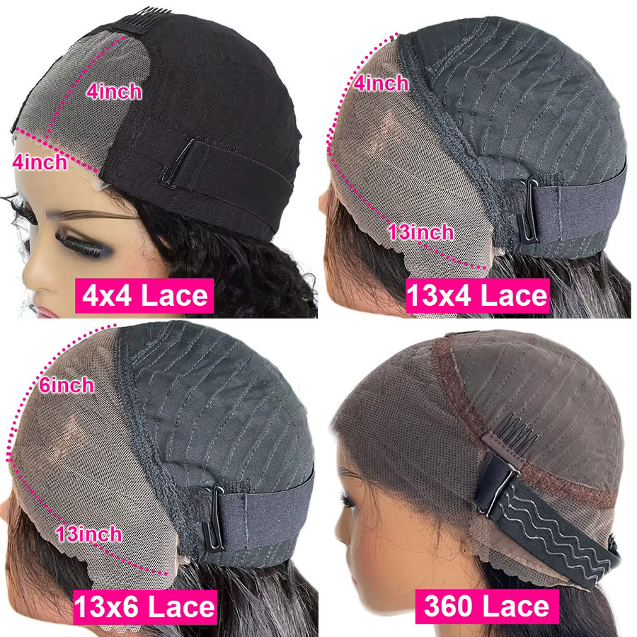 HMBP Lace-Frontal-Perücke, Echthaar, farbig, Damen - Bild 3