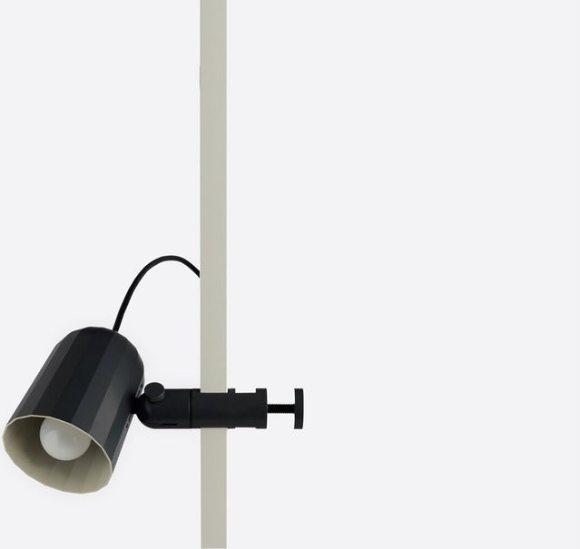 HAY Noc Clip Light Klemmleuchte aus Aluminiumguss in Grau, verstellbar - Bild 1