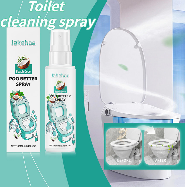 JAKEHOE Toilettenreinigungsspray mit pflanzlichen Inhaltsstoffen für langanhaltende Frische, 100 ml - Bild 1