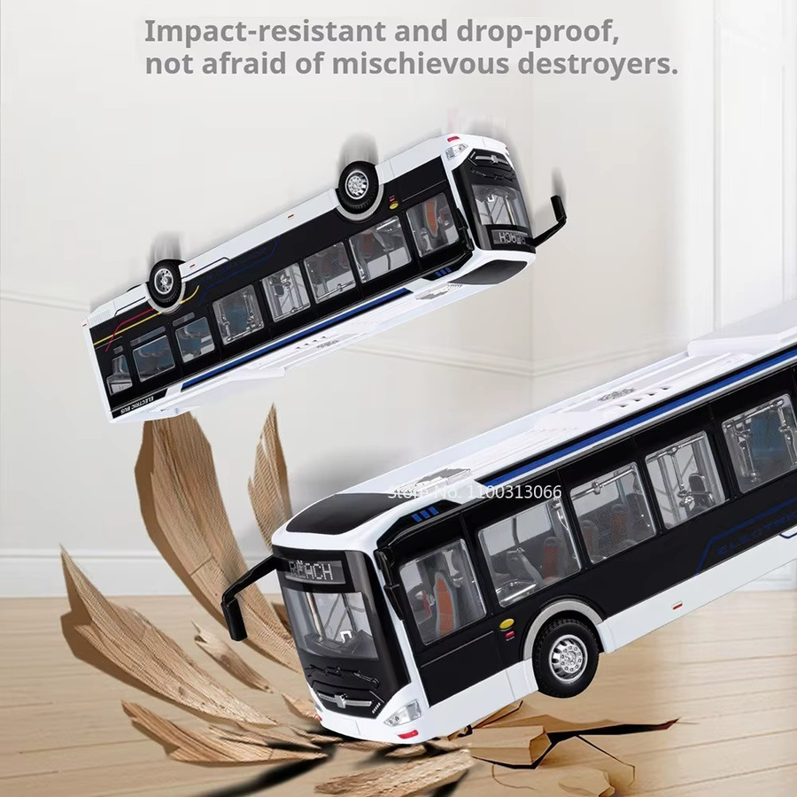 MAKEDA New Energy Bus, Spielzeugauto, 1:42, Metall, Blau - Bild 2