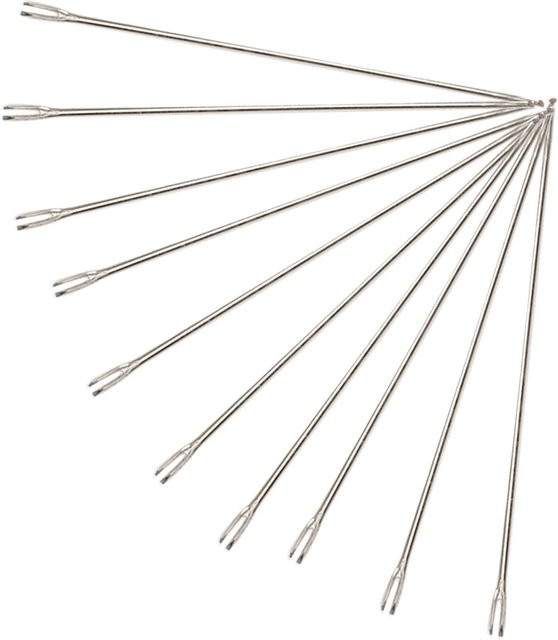 Koogeelife Puppenhaar Nadel Rerooting Werkzeug, 10-teiliges Set, Weiß, Metall - Bild 1
