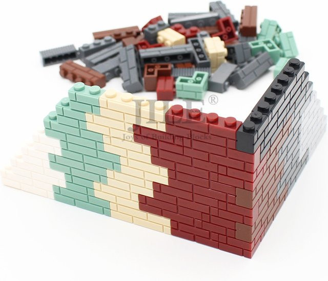Jile Moc Brick Modified Mauerwerksprofil, Zubehör, Rot, Bunt / Mehrfarbig - Bild 1