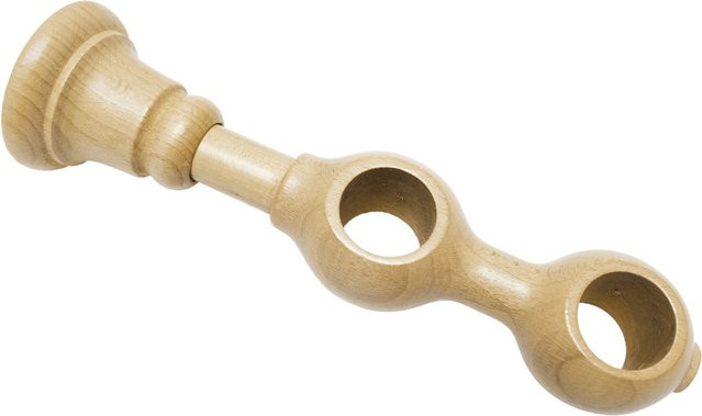 Gardinia Doppel-Träger Country geschlossen aus Buche in Braun, 10,5 cm - Bild 1