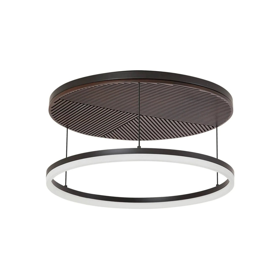 Lucande LED Deckenleuchte Orven in Schwarz aus Metall und Holz, dimmbar, 1-flammig - Bild 2