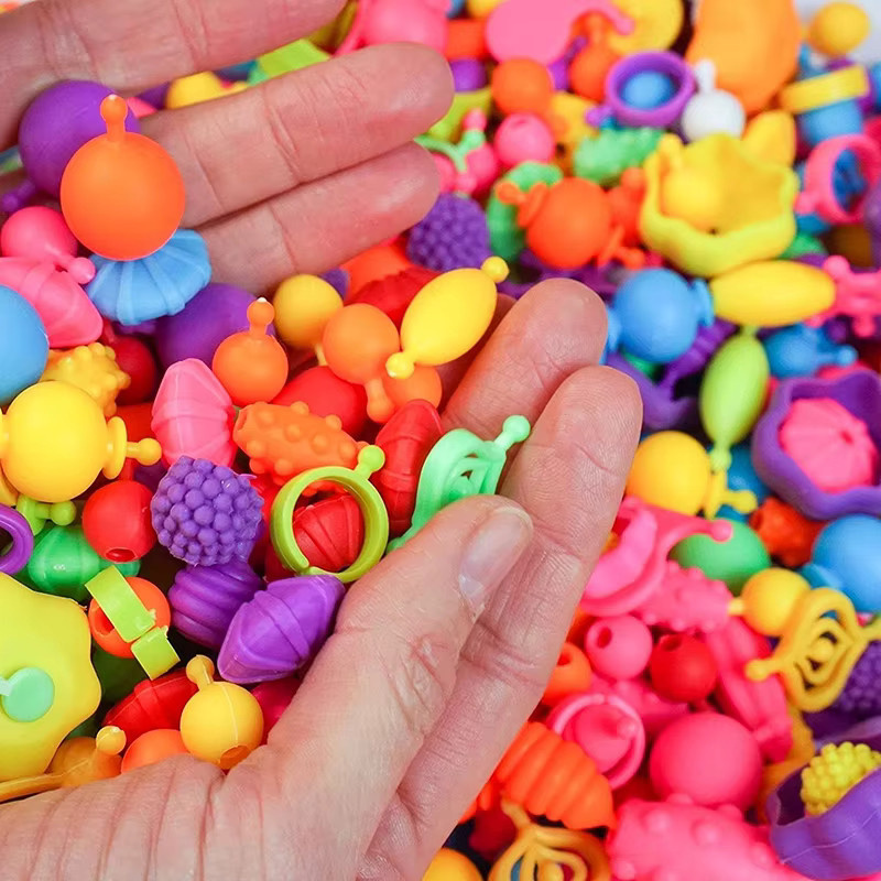Pop-Perlen Prinzessin, Schmuckherstellungsset, 100 Stück, Bunt / Mehrfarbig - Bild 2