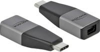 Delock USB-C auf Mini DisplayPort Adapter USB 3.2 Gen 1 in Schwarz und Grau - Bild 1