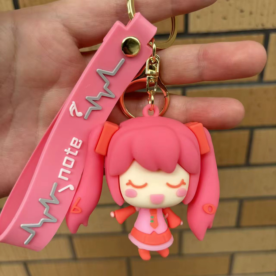 Bandai Anime Cartoon Hatsune Miku PVC Schlüsselanhänger, Puppe, Unisex - Bild 1