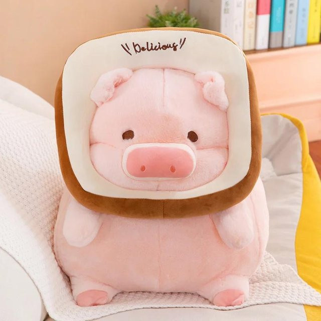 Yiran Health & Beauty Lulu Rosa Dickes Schwein Puppe Plüschtier, ab 3 Jahre - Bild 1