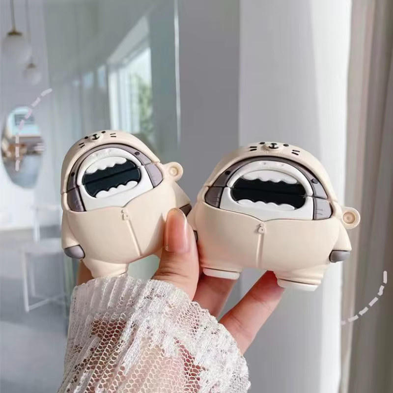 Niedrige 3D Cartoon Silikon Schutzhülle für Apple AirPods Pro 2, AirPods 3 (2021) und AirPods 1/2 Ladebox Abdeckung - Bild 2