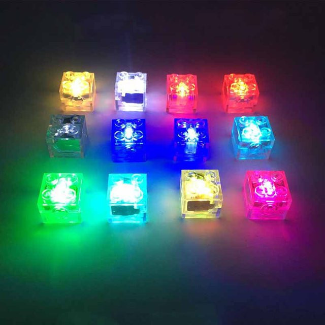 Sluban Building Blocks Glow Small Particle High Brick Foundation Pieces Bunt / Mehrfarbig Transparent - Bild 1