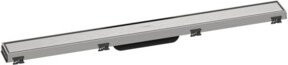 Hansgrohe RainDrain Match Duschrinne als Fertigset in Edelstahl gebürstet, Farbe Silber, Breite: 80 cm - Bild 1
