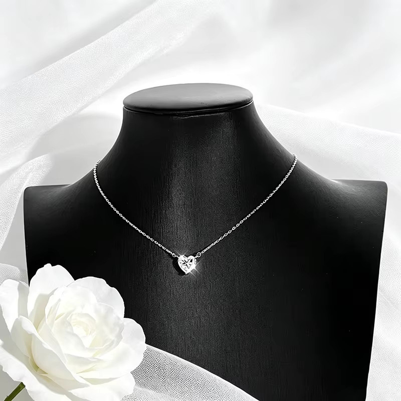 Smyoue Halskette, Moissanit, 925 Silber, Damen - Bild 2