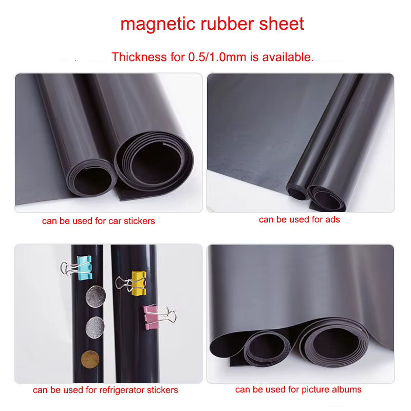 Magnetische Gummi Aufkleber in Schwarz als weiche Magnet Patches für Werbung und Display - Bild 2
