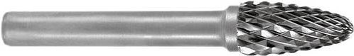 RUKO Frässtift RBF in Silber mit Hartmetallkopf Durchmesser: 12 mm, Kopflänge: 25 mm und Schaftdurchmesser: 6 mm - Bild 1