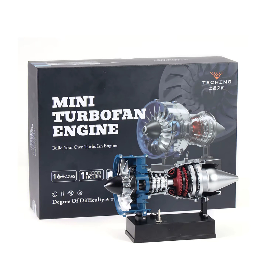 TECHING DM122 Mini Metall Aero Turbofan Motor, Elektrische Modell Sammeln Dekoration, 170 + Teile, Manuelle Montage Kits - Bild 2
