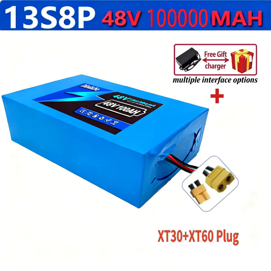 Ddadache Li-Ionen Akku 100000mAh 48V 13S8P in Blau für Citycoco Motorroller, Modellflugzeuge, Elektrowerkzeuge und Solarwechselrichter - Bild 6