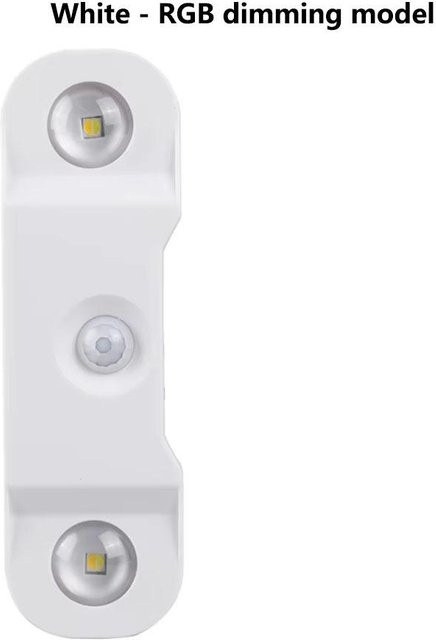 Meiteai-Home RGB LED Nachtlicht mit Bewegungssensor und Fernbedienung, wiederaufladbares magnetisches Licht für Schlafzimmer, Flur und Eingangsbereich, Schwarz-Weiss - Bild 1