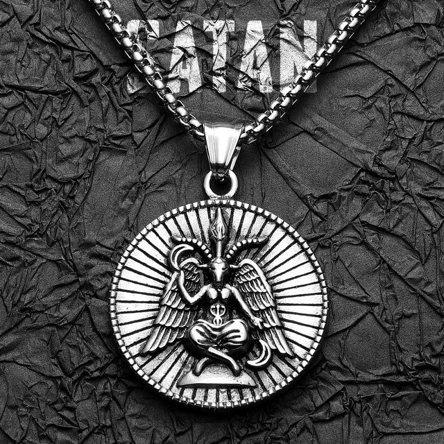METAL HUNTER Halskette mit Anhänger, Edelstahl, Vintage, Unisex, Silber - Bild 1