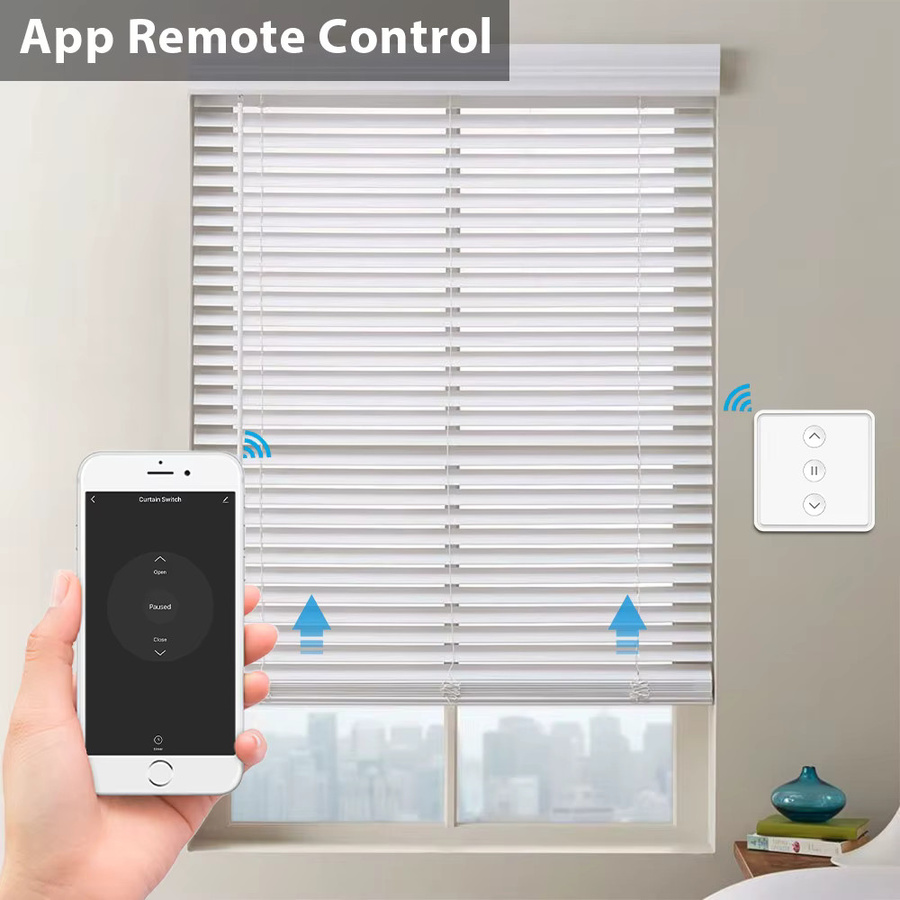 LoraTap Tuya Smart Life Rolladen- und Jalousie-Schalter mit Motorbetrieb in Weiß, kompatibel mit Google Home und Alexa zur Sprachsteuerung und Zeiteinstellung - Bild 2