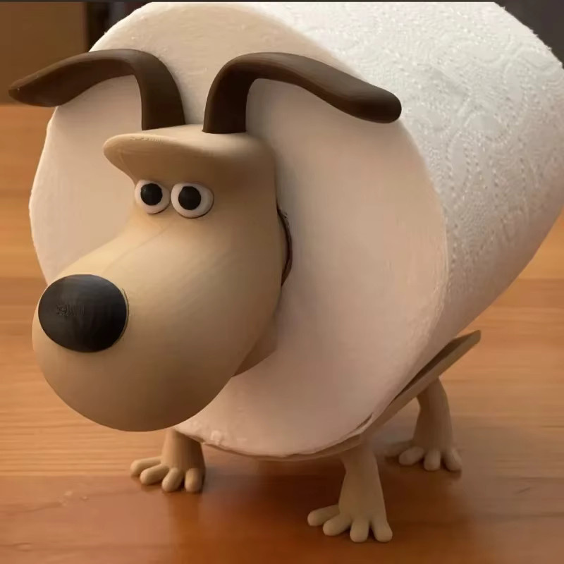 Shaun The Sheep Toilettenpapierhalter aus Kunststoff in Schwarz, freistehendes Badezimmer-Zubehör für dein Zuhause, Höhe: 17,5 cm, Breite: 14,0 cm, Tiefe: 1,0 cm - Bild 4
