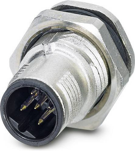 Phoenix Contact 1553051 Sensor-Aktor-Einbausteckverbinder M12 Stecker in Silber mit 5 Polen und Schraubanschluss - Bild 1