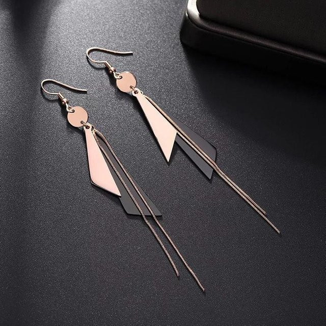 Ohrringe Quaste, Rose Gold, Damen - Bild 1
