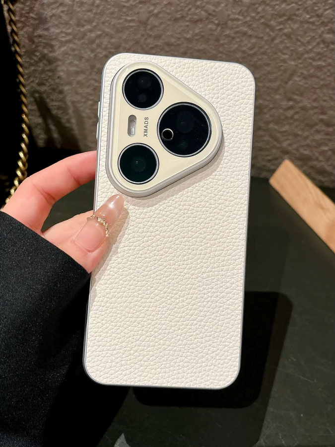 Ultradünne Matte Hartschale mit Lichee-Muster und Objektivschutzfolie für Huawei Pura 80, Pura 70 Ultra, Mate 80 ProMax, Pura 70 und Pura 60 Pro Plus in Gelb - Bild 4