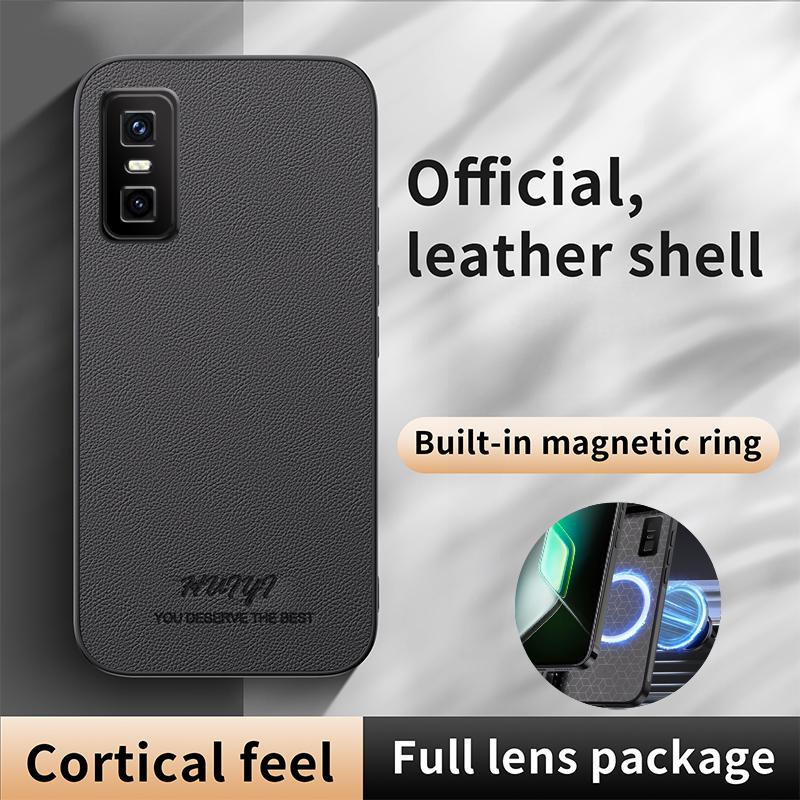 Magnetische Business Leder Handyhülle mit weichem Rahmen für Infinix GT 30 Pro 5G in Schwarz oder Blau - Bild 2