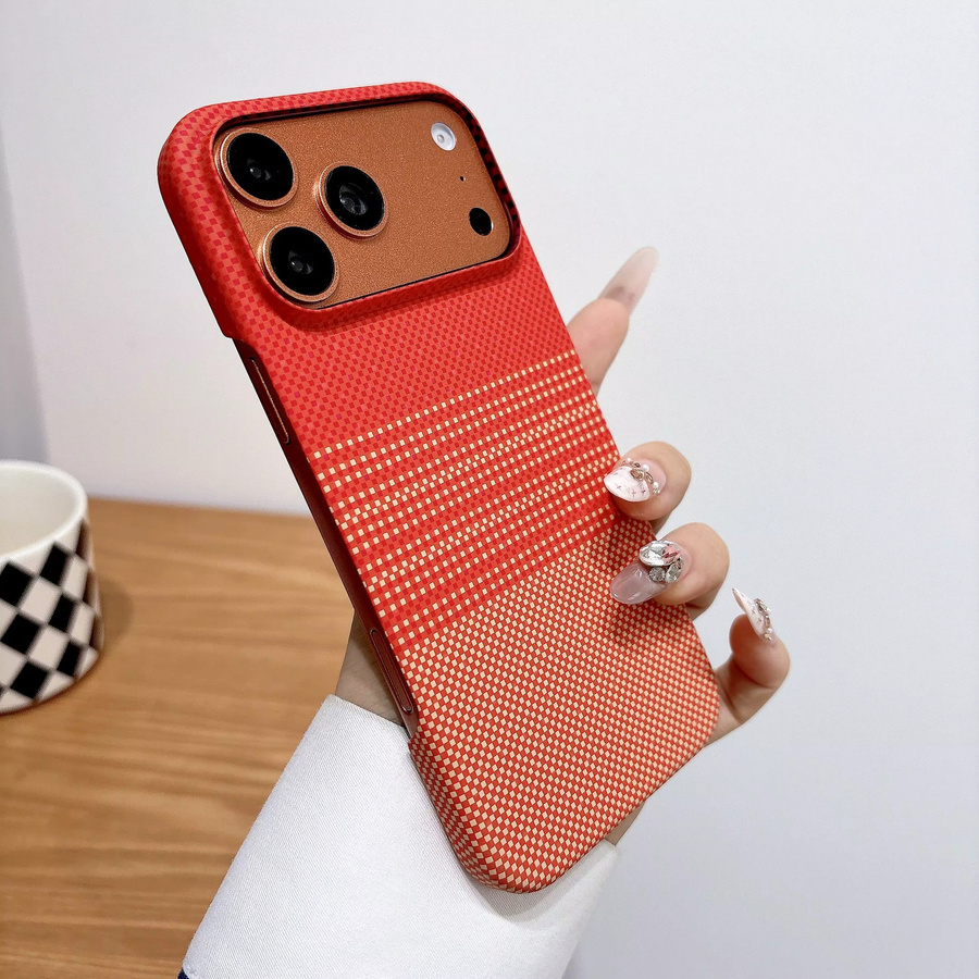 DecoPhone MagSafe Handyhülle aus Kevlar Aramid Carbon Fiber für iPhone Air 17 16 15 14 13 Pro Max Plus Ultradünnes Luxus-Cover - Bild 2