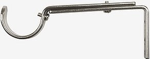 Kirsch Gardinenstangenhalter aus Metall in Silber für Ø 28 mm Wandmontage - Bild 1