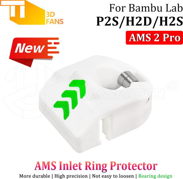 Bambu Lab AMS 2 Pro Einlassring-Schutz in Weiß für X2D P2S H2S H2D zur Vermeidung von Filament-Verhaken und Spannungsschwankungen - Bild 1