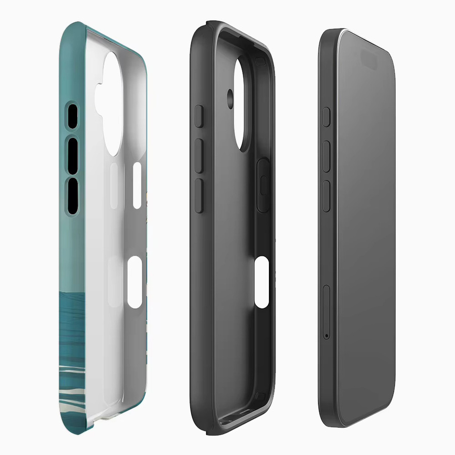 Potdemiel Skelett Surfer Handyhülle für iPhone 17 16 15 14 13 Pro Max Plus mit Magnetfunktion, robuste Doppel-Schicht-Schutzhülle - Bild 2
