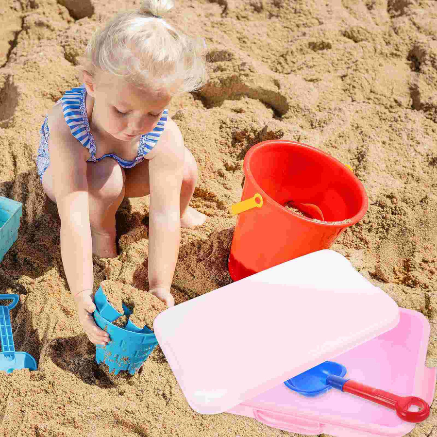 Bai Fen Bai Toys Tragbarer Sandkasten für Kinder mit Spielzeugkoffer in Blau und Multicolour, B/T/H: 38,5 x 25,0 x 18,0 cm - Bild 1