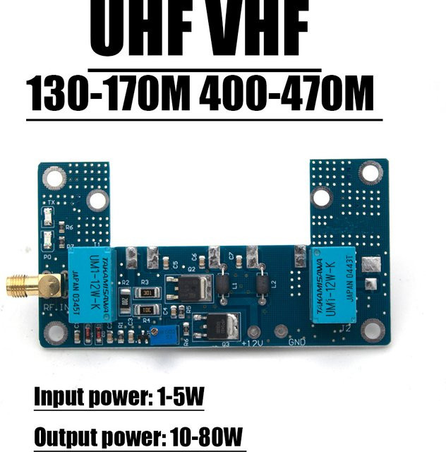 Mitsubishi 80W Leistungsverstärkerplatine für UHF VHF HF Amateurfunk RA30H4047M RA60H4047M 130-170MHz 400-470MHz - Bild 1
