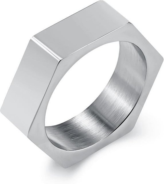 YIRAN Ring Edelstahl, weiß, Herren, 12# - Bild 1