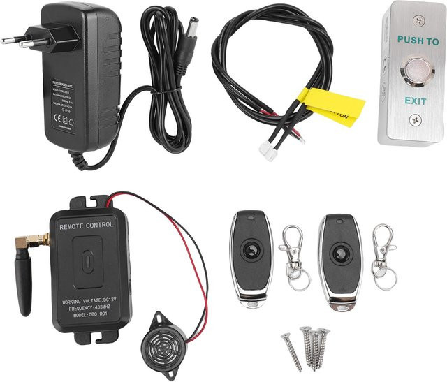 OutsideWorld Smartes WLAN-Zutrittskontrollsystem-Kit zur APP-Steuerung und Fernbedienung für Tor und Tür, Schwarz - Bild 1