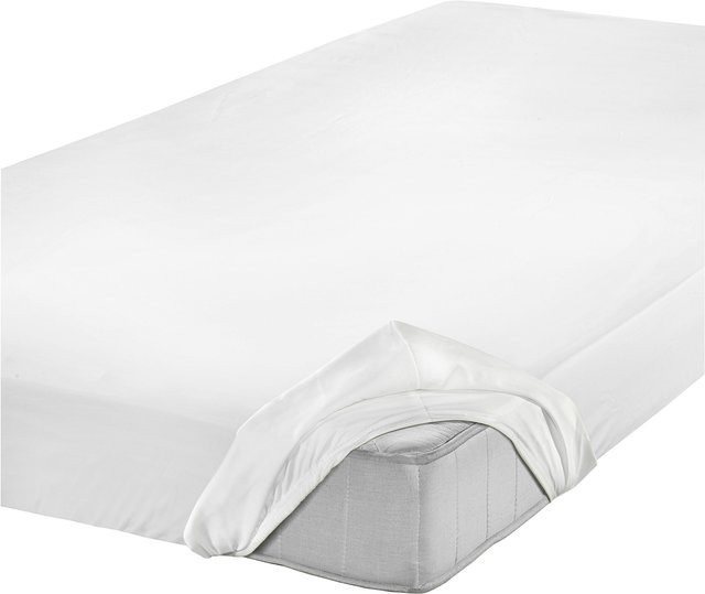 Setex Jersey-Spannbetttuch wasserdicht aus Baumwolle in Weiß, B/T: 70 x 140 cm - Bild 1
