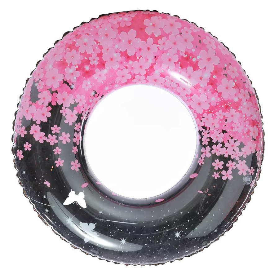 CatXaa Kirschblüten-Pailletten-Schwimmring, Rosa / Pink - Bild 3